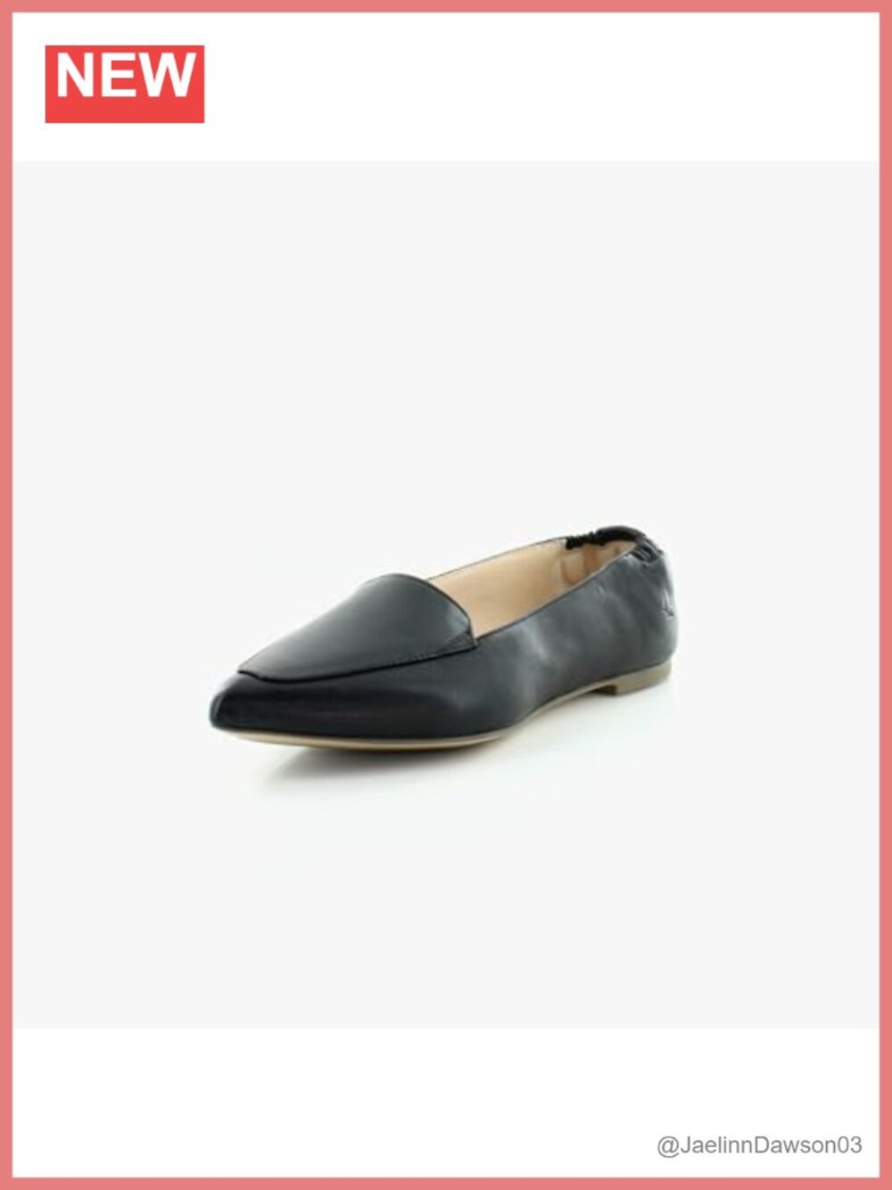 Women's Leather Loafers with Memory Foam Comfort Slip-Ons